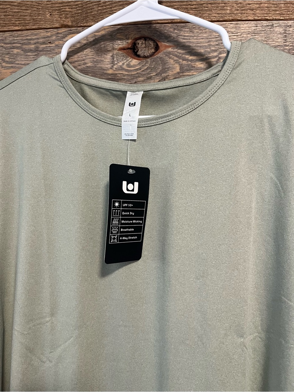 RBX Men's Long Sleeve Performance Shirt - Sage Green - Picture 2 of 3